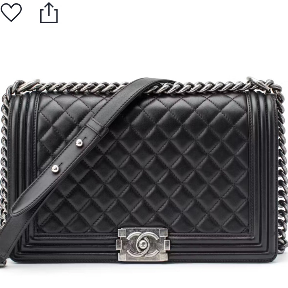 Chanel new medium boy bag 100% authentic with box receipt card dustbag